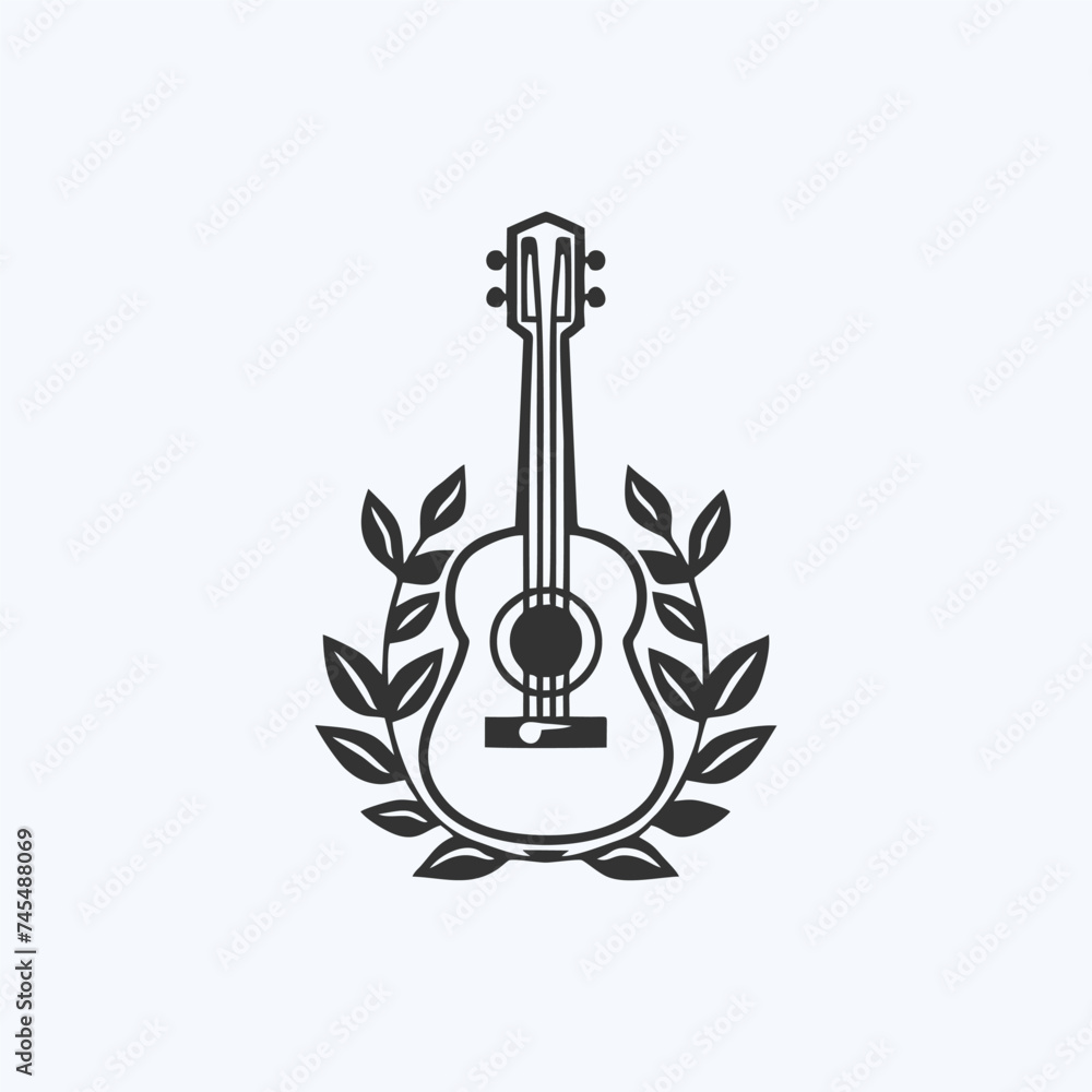 natural eco guitar logo guitar leaf natural logo vector icon illustration design.
natural eco guitar logo guitar leaf natural logo vector icon illustration design.