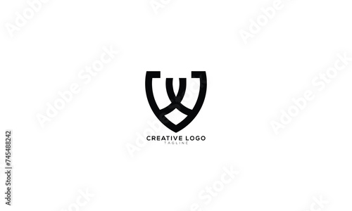 WX XW Abstract initial monogram letter alphabet logo design