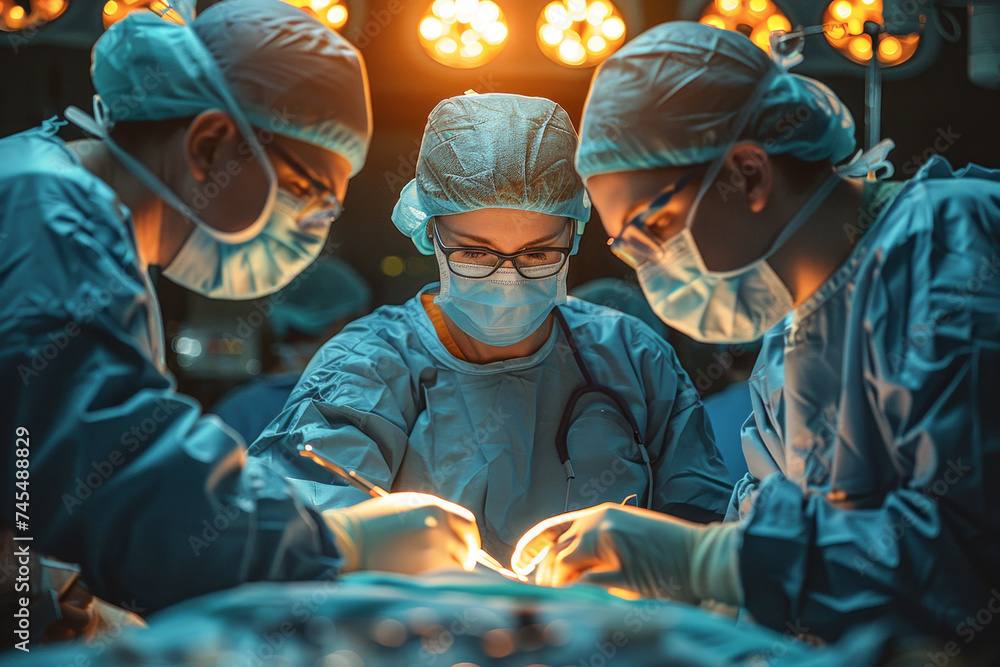 Surgeons perform operations. Concept for medicine. Surgeons perform operations. Concept for medicine.