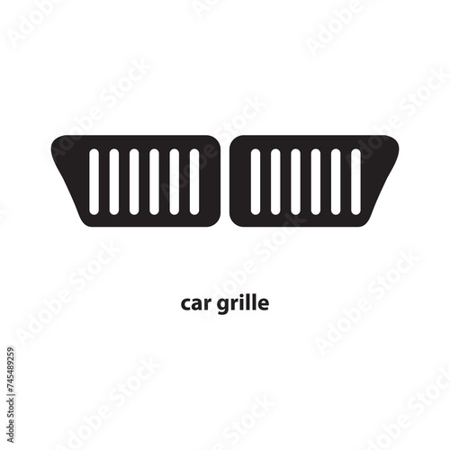 car grille or radiator grille icon. simple flat trendy style vector illustration on white background..eps