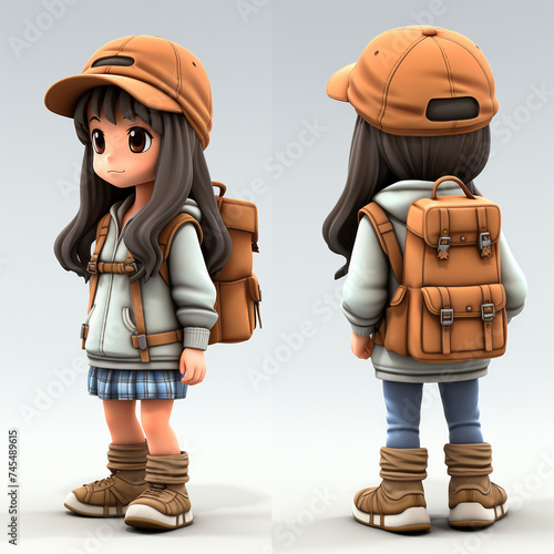 Children's book cartoon style characters