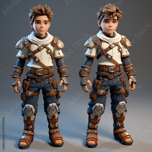 Children's book cartoon style characters