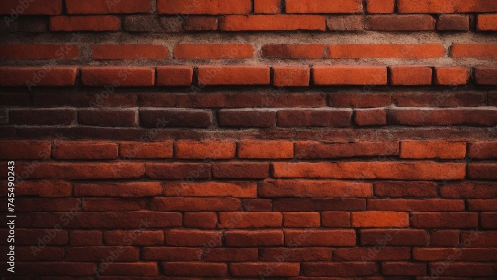 Obraz premium Red brick wall background