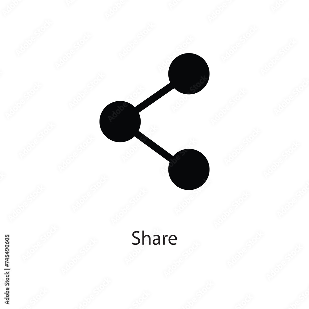 Share icon vector flat trendy style illustration on white background..eps Share icon vector flat trendy style illustration on white background..eps