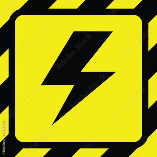 Free Download electrical yellow line black stripe caution tapes danger warning ribbons. construction sites, banner traffic sign symbol logo design for web mobile isolated white background illustration. - GFXLoad