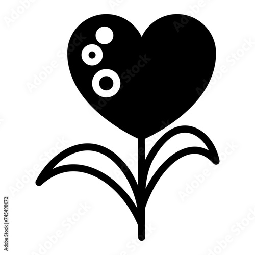 love icon, glyph icon style