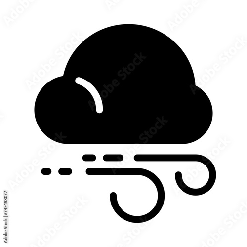 cloud icon, glyph icon style