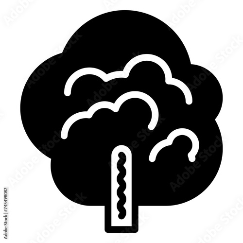 tree icon, glyph icon style