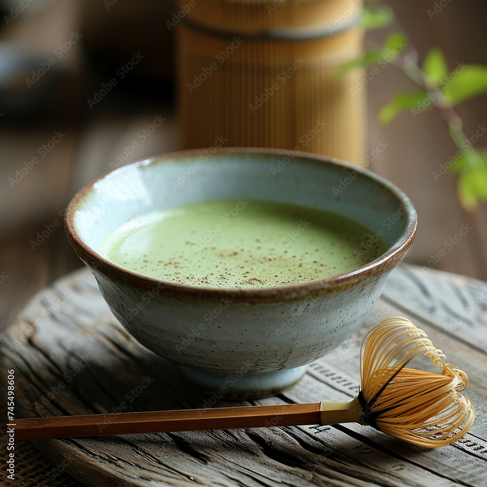 Explore the aesthetic and refreshingly green world of ceremonial grade Japanese matcha in these photos for Google Display Campaign Ad. AI generative. Explore the aesthetic and refreshingly green world of ceremonial grade Japanese matcha in these photos for Google Display Campaign Ad. AI generative.