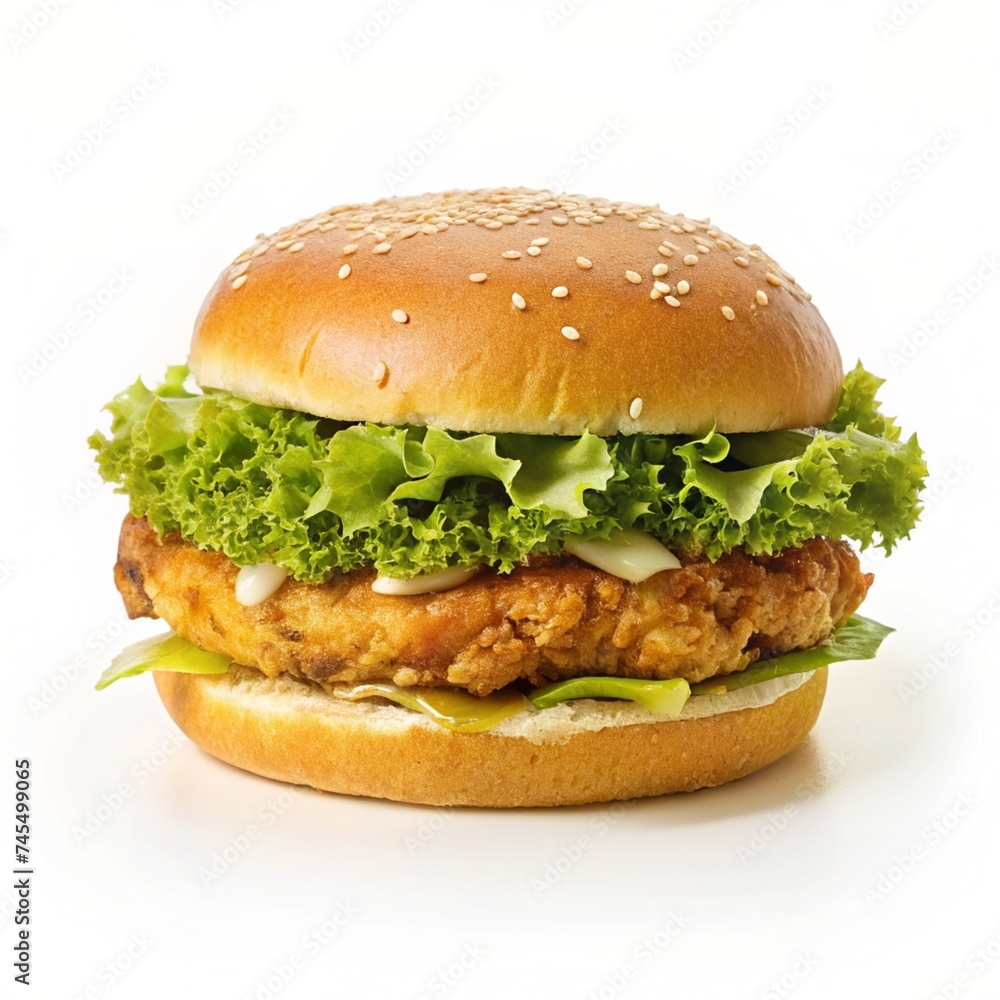 hamburger isolated on a white background hamburger isolated on a white background