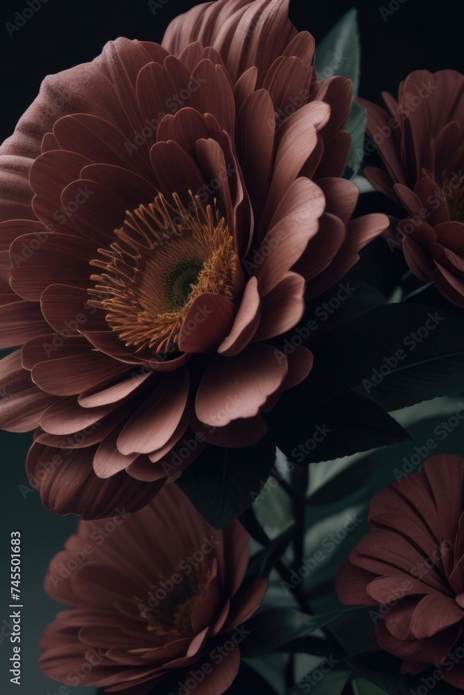 Artificial flower with copy space Artificial flower with copy space