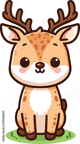 cute funny animal cartoon vector on white background 
