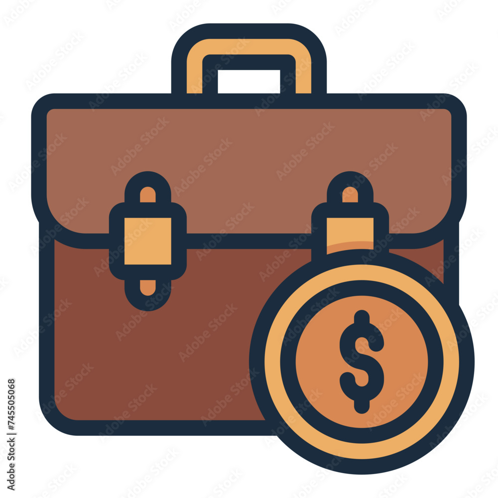 Portfolio briefcase bag icon Portfolio briefcase bag icon