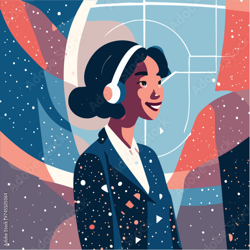 Black woman in tech smiling