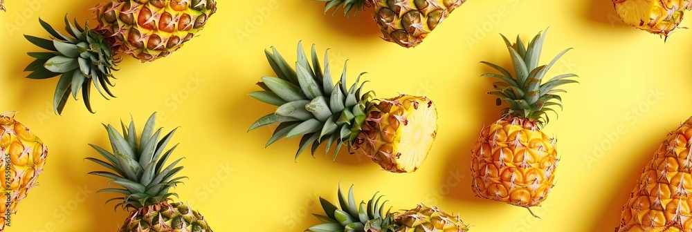 Fototapeta premium cute pineapple background
