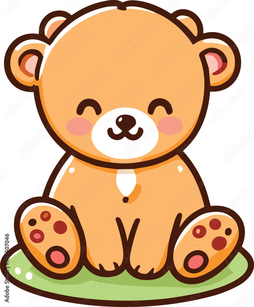 cute funny animal cartoon vector on white background
cute funny animal cartoon vector on white background