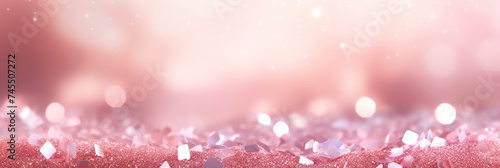 Pink abstract glitter lights background blurred bokeh