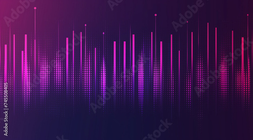 music background with colorful light lines