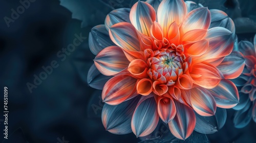 colorful flower-filled background showcases a harmonious mix of light indigo and light amber shades