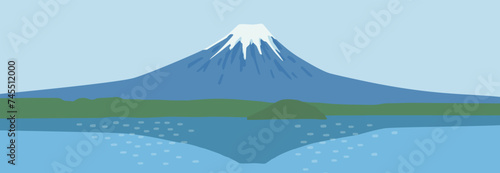 富士山のベクターイラスト