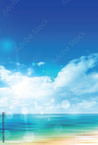 海 空 夏 風景 背景