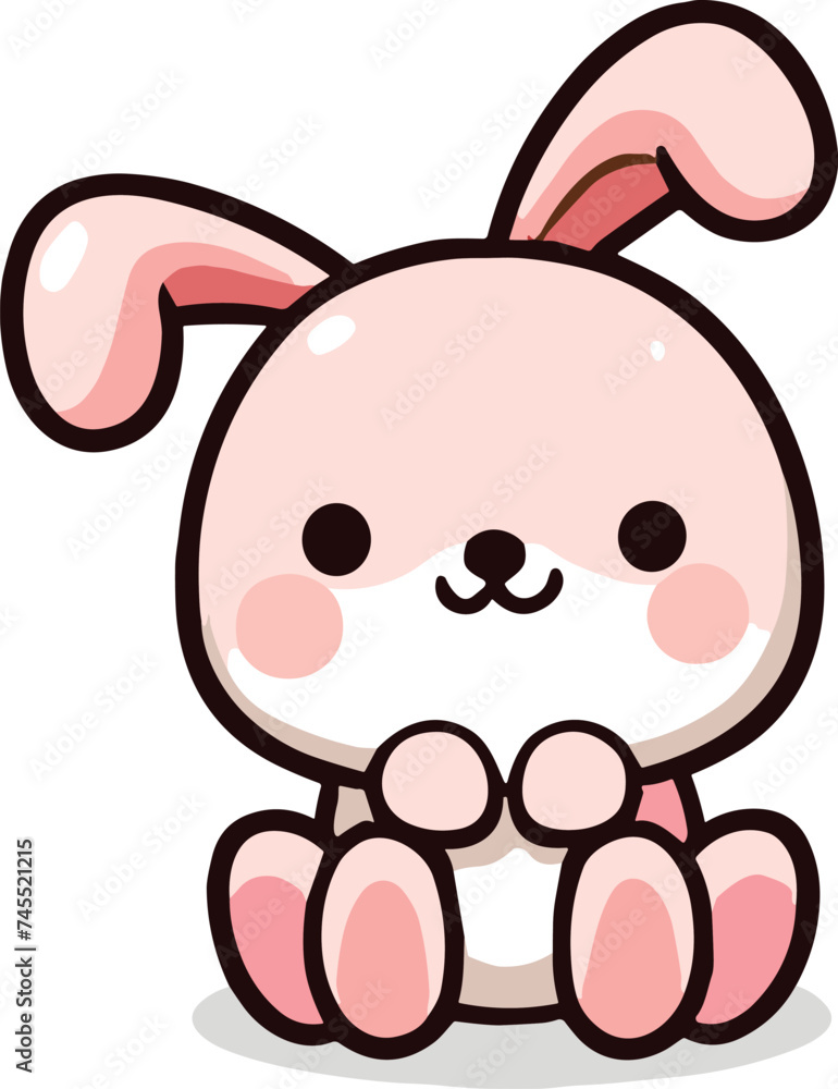 cute funny animal cartoon vector on white background cute funny animal cartoon vector on white background