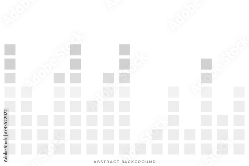 Sound wave equalizer vector White Background Abstract for Business Power Point Design
