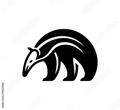 Anteater Abstract Minimal Vector Logo icon