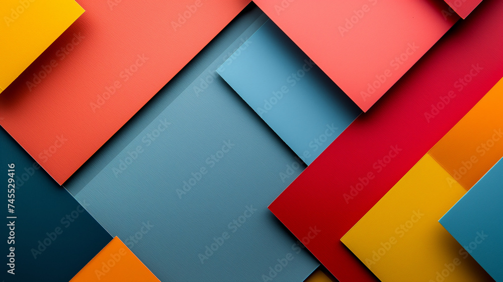 Background of geometric shapes in bright colors Background of geometric shapes in bright colors