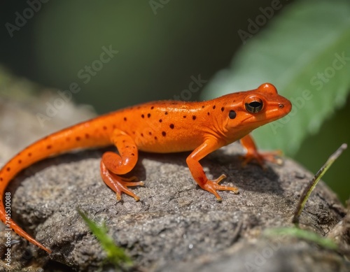 Red spotted eastern newt