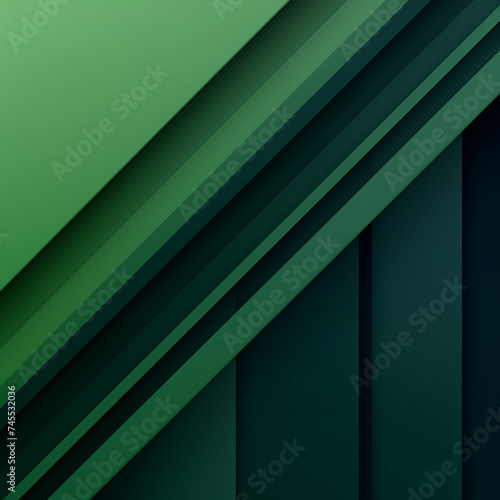 Green abstract striped geometric design background, simple, clean.