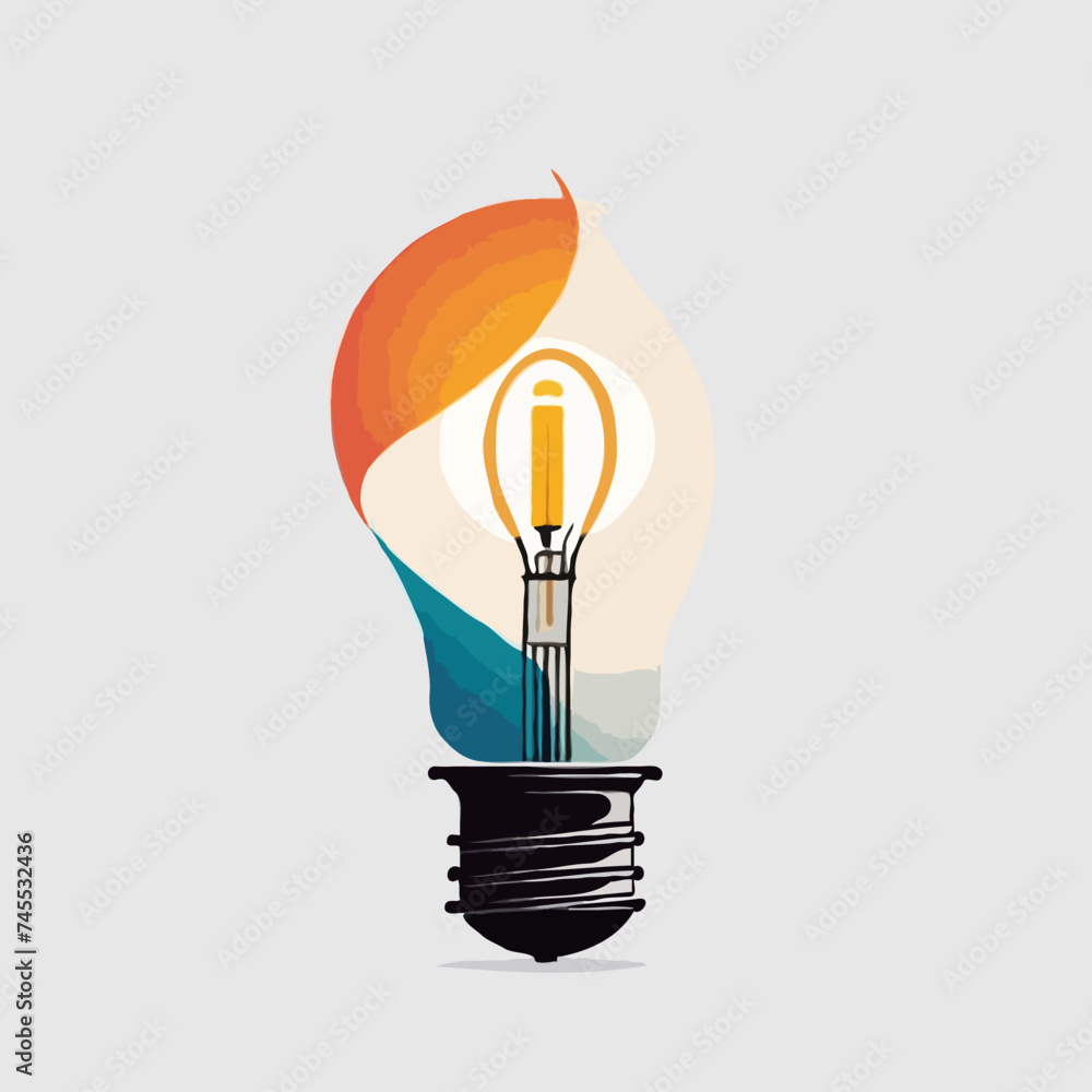 light bulb icon on white
light bulb icon on white