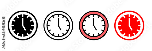 Free Download Clock icon vector illustration. Time sign and symbol. watch icon - GFXLoad
