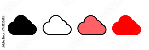 Cloud icon vector illustration. cloud sign and symbol