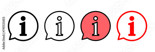 Information sign icon vector illustration. about us sign and symbol. question mark icon