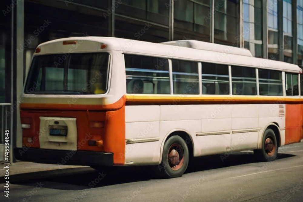 bus on the street