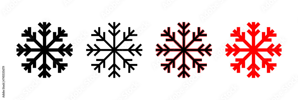 Snow icon vector illustration. snowflake sign and symbol Snow icon vector illustration. snowflake sign and symbol