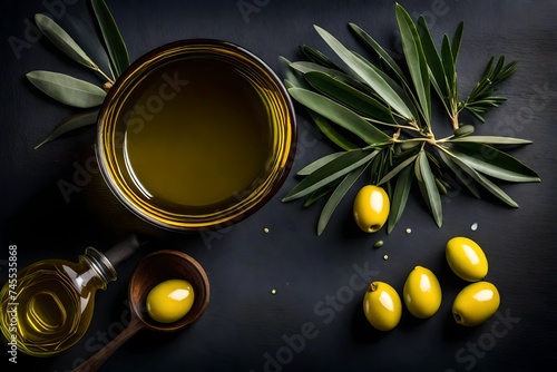 olive oil and olives