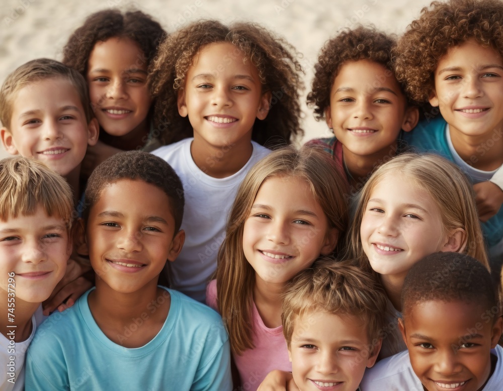 Group of happy children Group of happy children