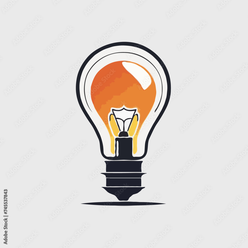 light bulb icon on white
light bulb icon on white