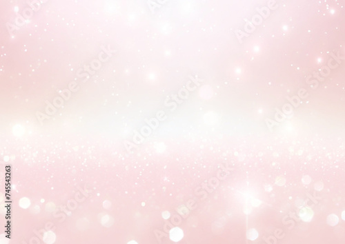 薄ピンクのキラキラの背景 © fii