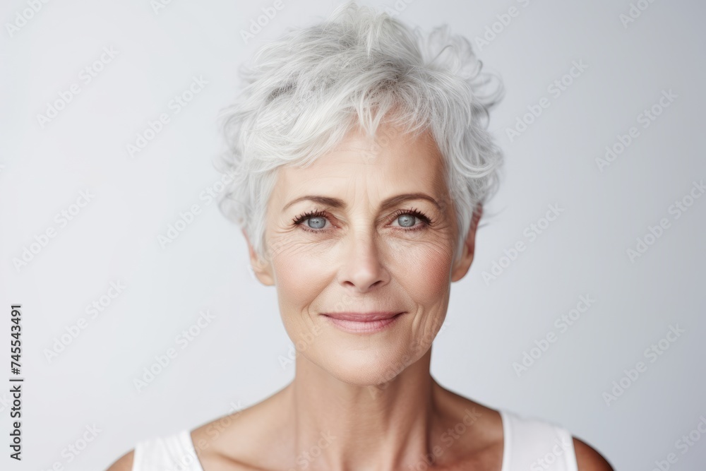 Portrait of smiling senior woman. Portrait of mature woman looking at camera. Portrait of smiling senior woman. Portrait of mature woman looking at camera.
