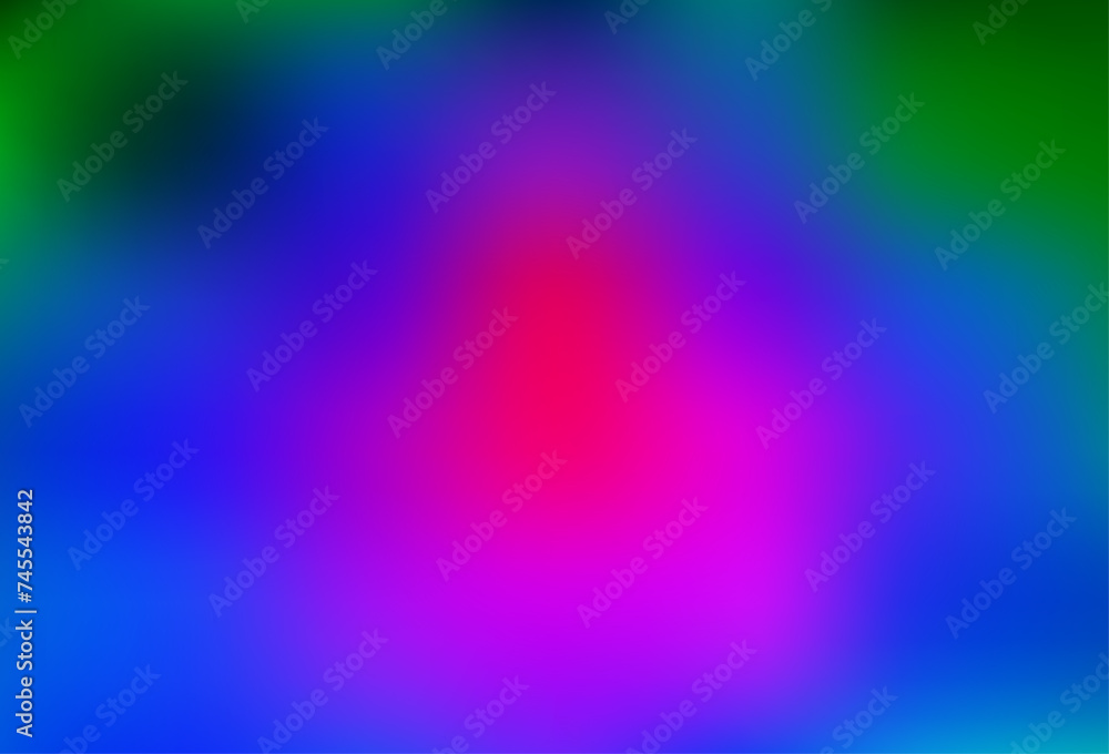 Fototapeta premium Dark Multicolor, Rainbow vector abstract blurred template.