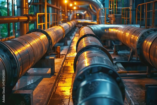 Industrial petrochemical pipeline showcasing the complexity of energy infrastructure