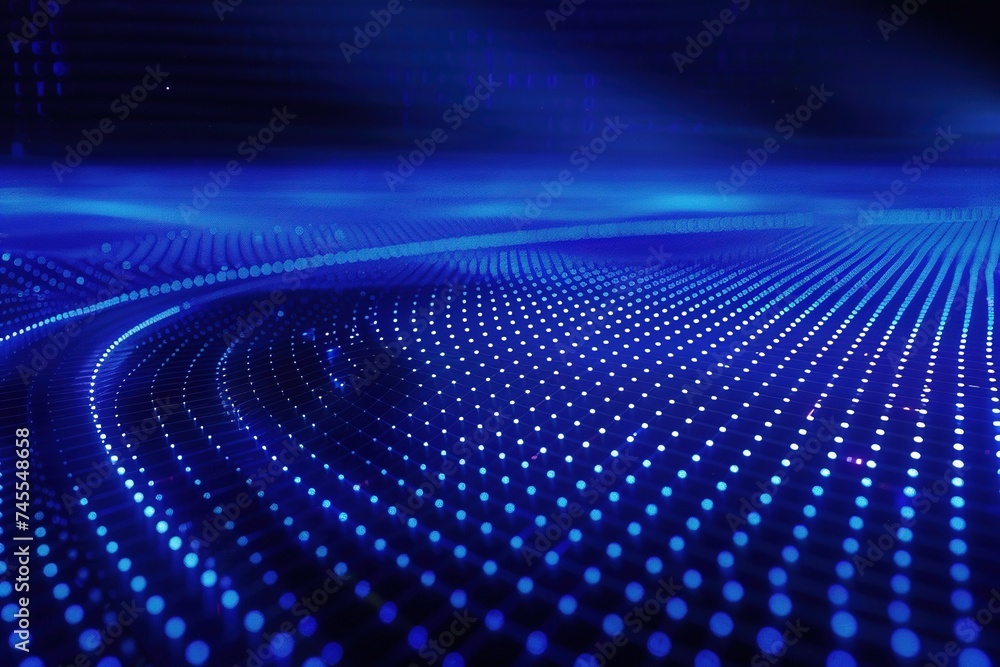 Circle grid line up Blue in abstract movement radial point lighting effect digital art illustration with Futuristic Background Circle grid line up Blue in abstract movement radial point lighting effect digital art illustration with Futuristic Background