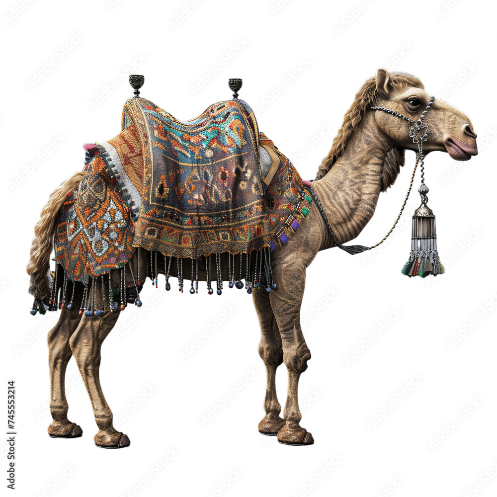 Naklejka premium camel isolated on transparent background, png