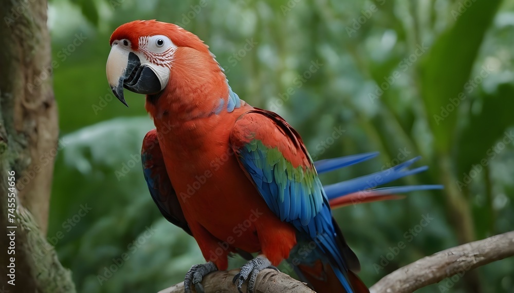 Obraz premium red and yellow macaw