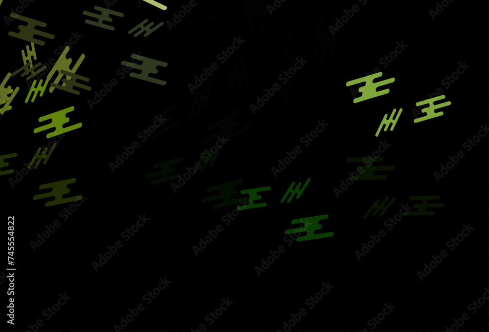Dark Green vector background with straight lines. Dark Green vector background with straight lines.