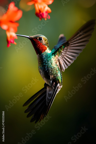 Radiant Hummingbird's Spectacular Flight: A Profound Manifestation of Nature's Wonder