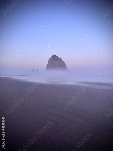 Haystack Rock at Cannon beach  in Oregon